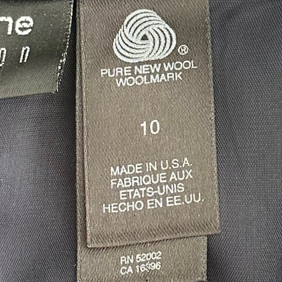 Liz Claiborne 100% Wool Pleated Tweed Trousers/Pants 10 Classic Office Workwear - Picture 7 of 16